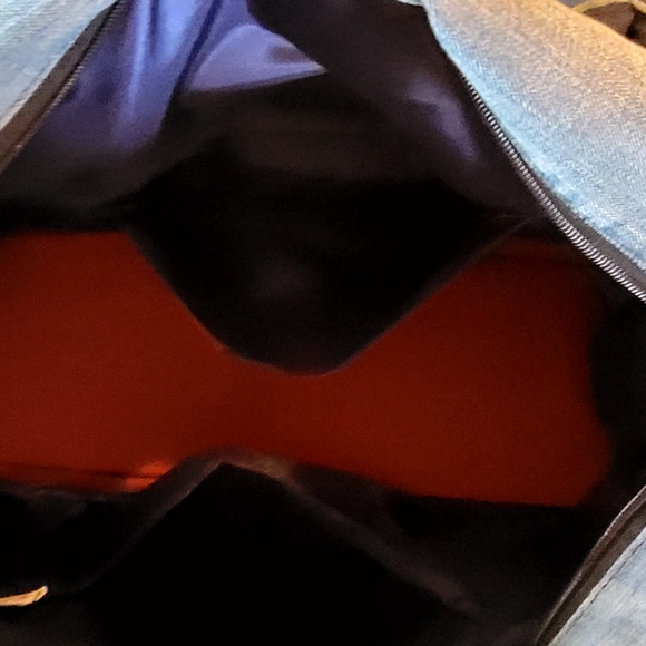 Large Multi-function Sequined Denim Bag - Picture 10 of 12